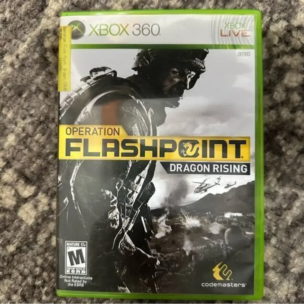 Microsoft XBOX 360 Operation Flashpoint Dragon Rising Game w Manual TESTED WORKS